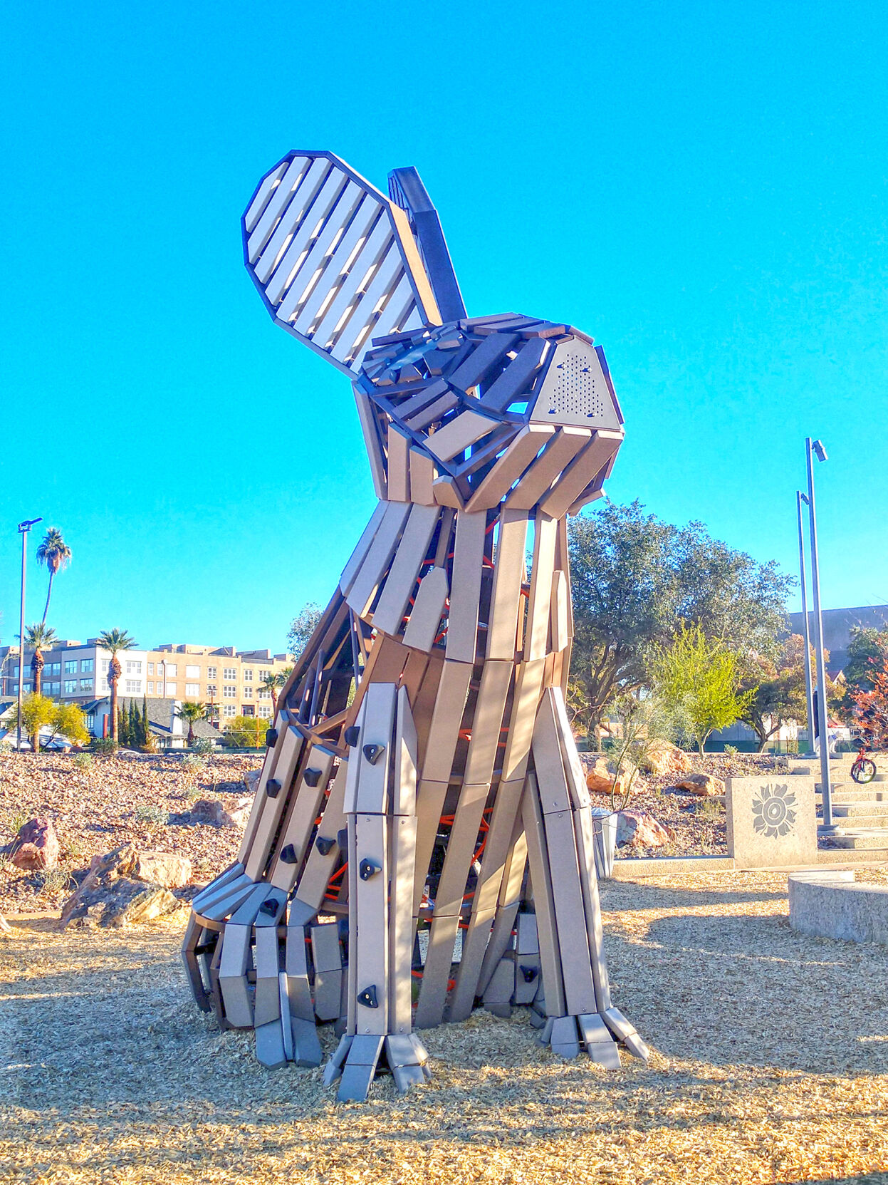 The Black-Tailed Jackrabbit play structure at Hance Park